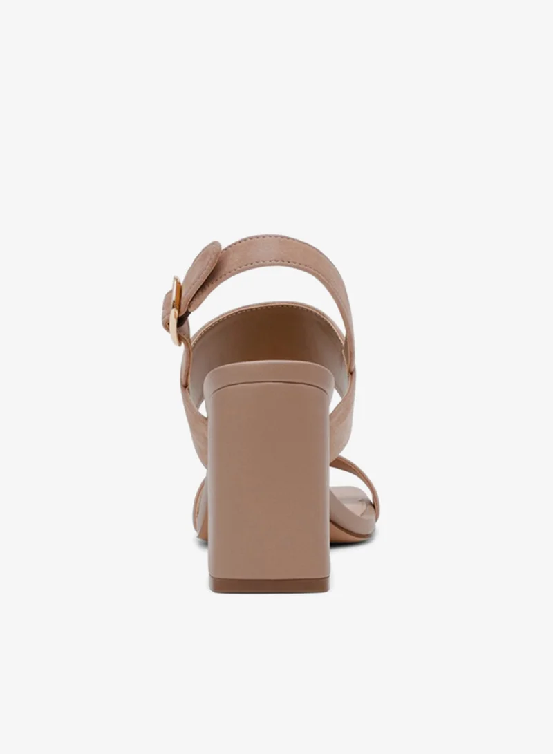 STEVE MADDEN  Kid Suede Metal Buckle Heeled Sandals for Women | Best Price UAE